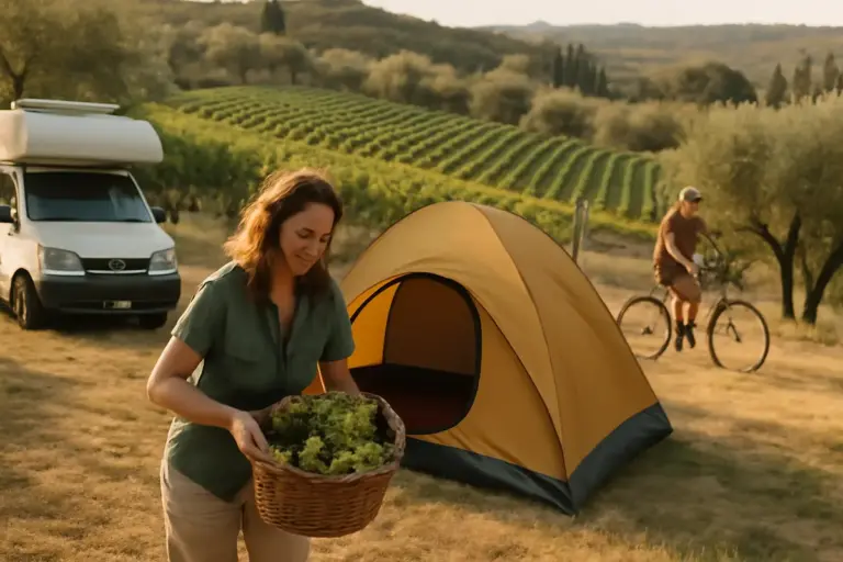 Esistono campeggi tra vigne o oliveti in Italia? Vivi la natura e scopri attività offerte solo dagli agriturismi autentici