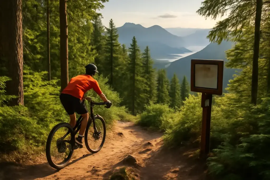 Riserva naturale con percorsi per mountain bike: itinerari tra boschi e viste mozzafiato consigliati dagli appassionati